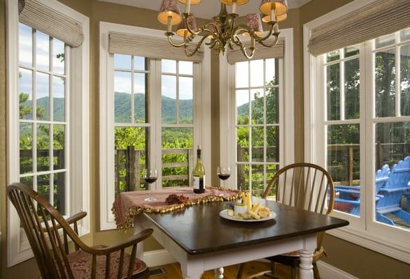 Enjoy a glass of wine and a breathtaking view