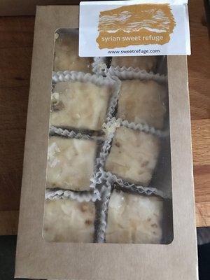 Box of 8 baklava. Delicious!