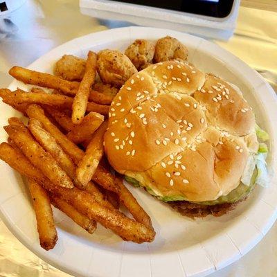 Checkers Meal Deal - Checkerburger, Chicken Bites, and Famous Seasoned Fries