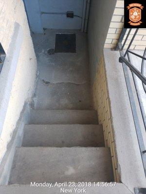 Townhouse swept side steps. Foot Soldiers, LLC www.myfootsoldiers.com Hire us to maintain your property.