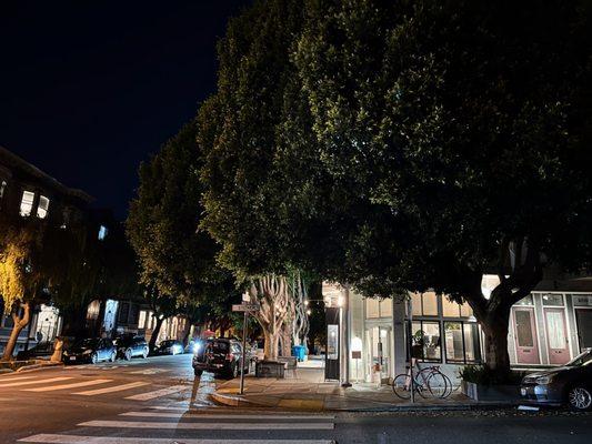 Street view at night