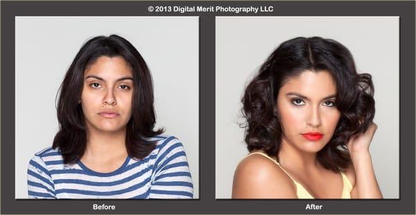 Glamour Shoot. Hairstyling, Makeup, and Photography is done by DM staff.