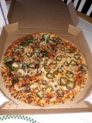 Large 3 toppings.