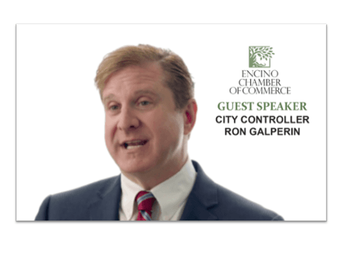 Guest Speaker City Controller Ron Galperin