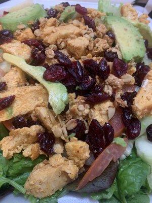 Love this chicken salad! Chicken had lots of flavor, hardly needed any dressing.