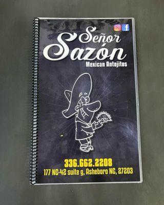 Menu cover