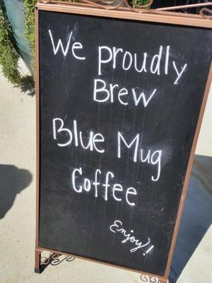 Blue Mug is the highest rated coffee shop in Escondido.