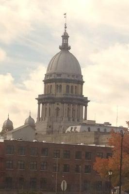 IL State Capitol (view from the train station)