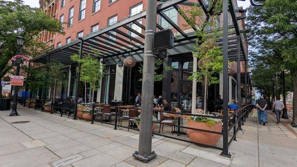 Outdoor patio seating