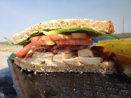 Chicken BLT from the deli. This was the small side!