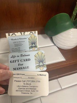 NEW: Carry Friendly GIFT CARDS !