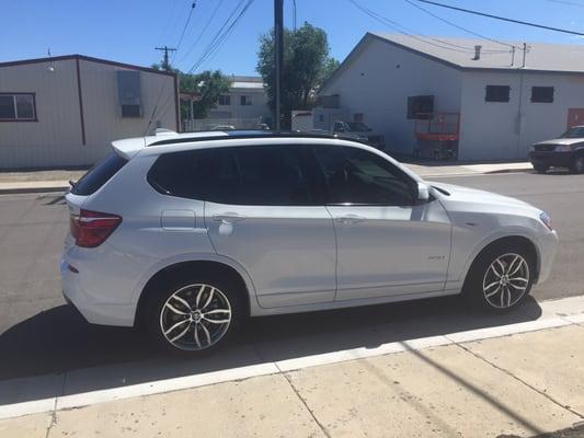 BMW X3 360 Tint (partial over factory)