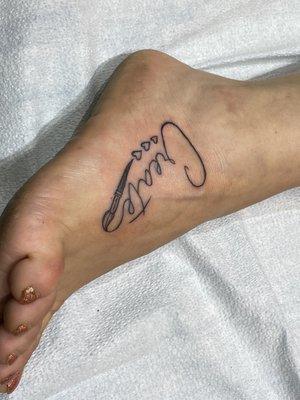 Foot tattoos are no joke...