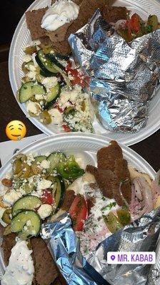 Lamb Gyro & Greek Salad - Small