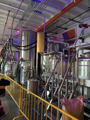 Brew tanks.