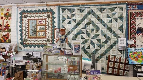 The Front Desk of Around The Block Quilt Shop