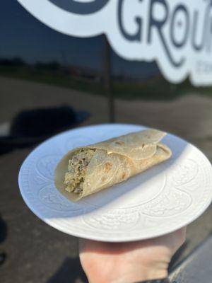 Homemade Breakfast Burritos available daily! Sausage, Bacon, or Chorizo with egg and cheese!