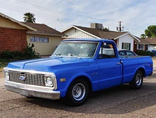 1971 Chevy C10, tranny rebuilt.