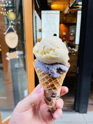 London Fog Ice Cream Blueberry Lavender