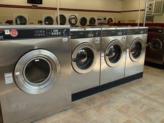 BRAND NEW SPEED QUEEN WASHING MACHINES! Over 20 to choose from in 8 different sizes. GIANT 80 lb machine can up to 8 loads in 30 minutes!