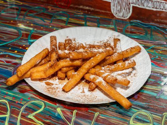 Funnel fries done Greek!