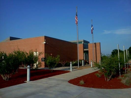 South east corner of library