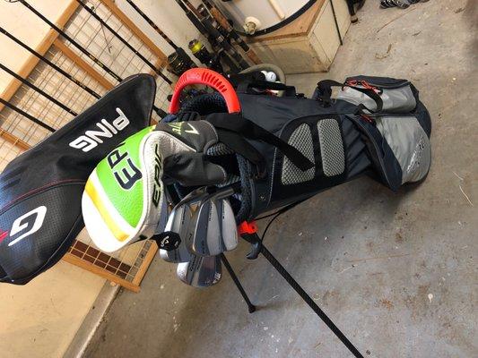 New bag and ping irons!