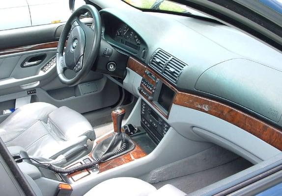 Fine automobile interiors with premium leather conditioning.