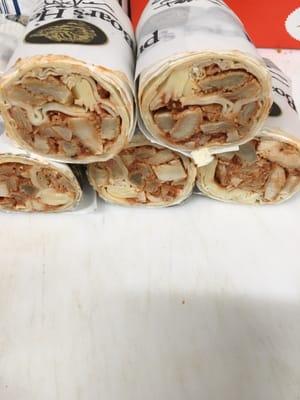 Chicken parm wraps