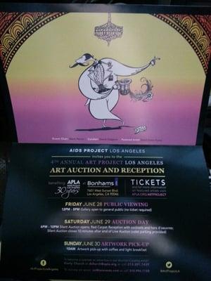 Invitation Mailer for the 2013 Art Project Los Angeles