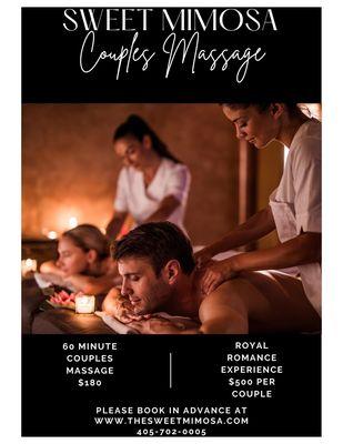 COUPLES MASSAGE GIFT CARD SALE!