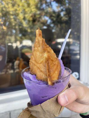 Taiyaki with Ube Ice Cream