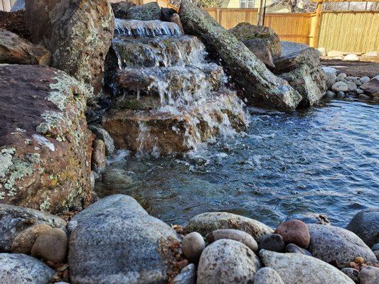 The Zen Garden was built recently and offers babbling water features.