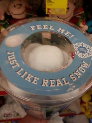 Does not feel like real snow. No truth in marketing.