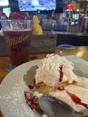 Mack and Jacks with a delicious Lavender ice cream / lemon cookie dessert.