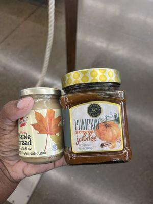 Maple Spread and Pumpkin Butter