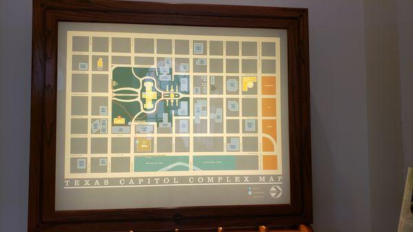 Texas Capitol Visitors Center map