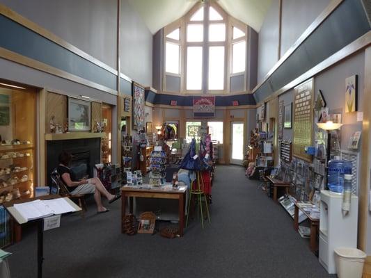 Inside visitor center.