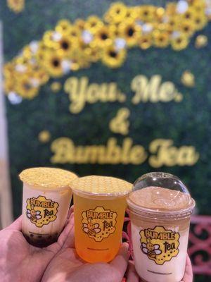 Dirty Milk Tea, Bumble Refresher, Dalgona Coffee