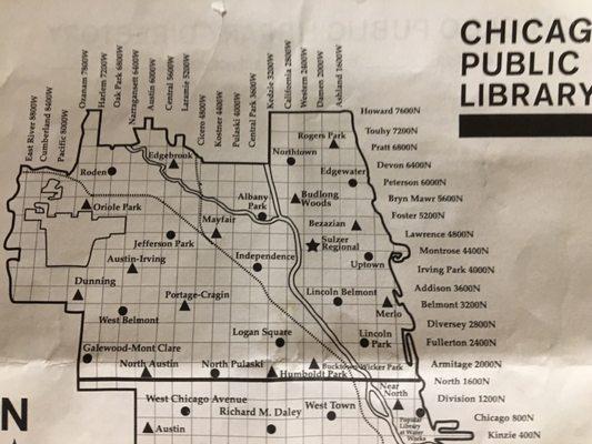 Libraries throughout Chicago available