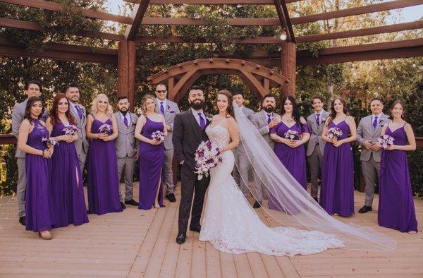 Group shot in the gazebo