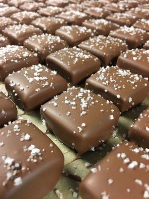 A sea of sea salt caramels!