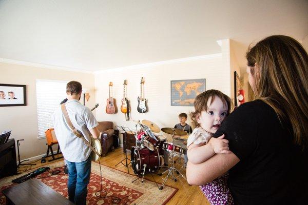 Some of our teachers instruct on multiple instruments, which makes it easier to coordinate for one home session with one in-home teacher.