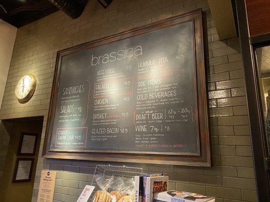 Menu board