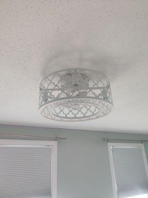 Ceiling light fixture installed in our Nursery (WIP)