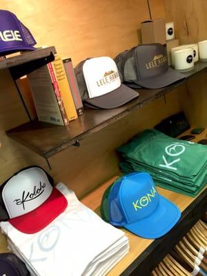 Nice hats and kona tees too