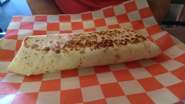 My husband's burrito. $6.99