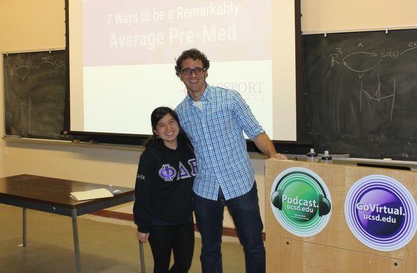 We love our student orgs! Presenting for UCSD Phi Delta Epsilon