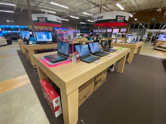 Computer section within the Spring Hill Electronic Express store.