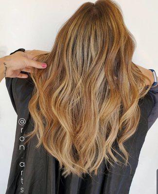 High rooted balayage